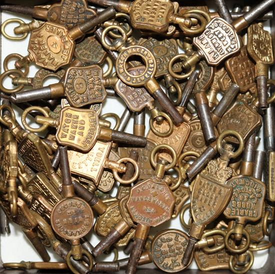 A collection of watch keys (advertising).